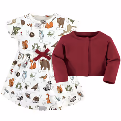 Touched By Nature 10162635_WOODLANDALPHABET_0-3M dress