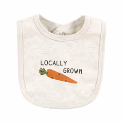 Touched By Nature 10562791_HAPPYVEGGIES_ONESIZE baby bib Cotton