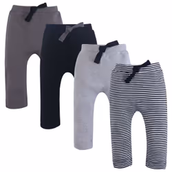 Touched By Nature 10166129_BlackGray_9-12, Male, Baby (0 - 2 years), 9-12 M, Cotton, 4 pc(s)