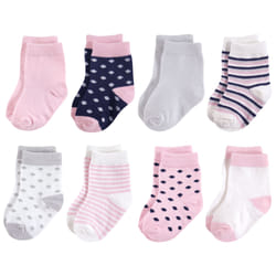 Touched By Nature 10766406_NavyPink_0-6 Female 8 pair(s)