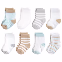 Touched By Nature 10766418_TanMint_0-6, Baby (0 - 2 years), Female, 0-6 M, 8 pair(s)