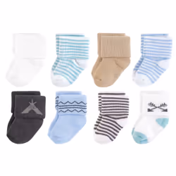 Touched By Nature 10766425_Teepee_6-12, Baby (0 - 2 years), Male, 6-12 M, 8 pair(s)
