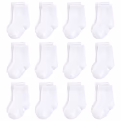 Touched By Nature 10766451_White_12-24, Baby (0 - 2 years), Female, 12-24 M, 12 pair(s)