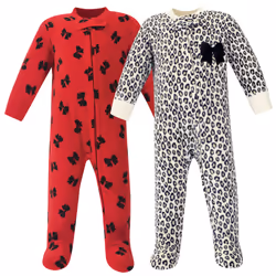 Little Treasure 10172434_LeopardBow_6-9, Baby (0 - 2 years), Female, 6-9 M, 2 pc(s)