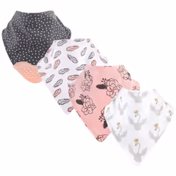 Yoga Sprout 10593018_Wings, Dribble/bandana bib, Female, Baby (0 - 2 years), 4 pc(s)