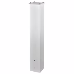 Mail Boss 7128 Cream White 27"""" Surface Mount Mailbox Post for Sidewalk and Street curbside Installation
