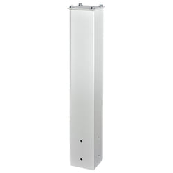 Mail Boss 7128  Cream White 27"""" Surface Mount Mailbox Post for Sidewalk and Street curbside Installation
