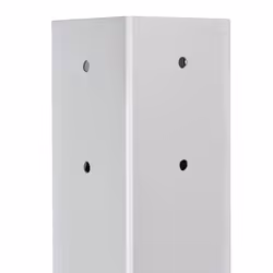 Mail Boss 7128  Cream White 27"""" Surface Mount Mailbox Post for Sidewalk and Street curbside Installation