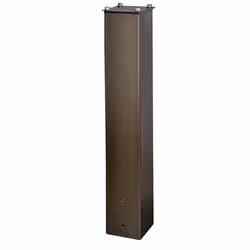 Mail Boss 7129 Surface Mount Bronze 27"""" Steel Mailbox Post for Sidewalk or Concrete Roadside