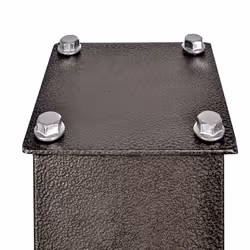 Mail Boss 7129 Surface Mount  Bronze 27"""" Steel Mailbox Post for Sidewalk  or Concrete Roadside