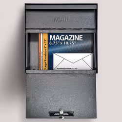 Mail Boss 7160 Metro Locking Security Wall Mount Mailbox  Galaxy