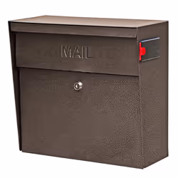 Mail Boss 7164 Metro Bronze High Capacity Wall Mounted Locking Security Mailbox