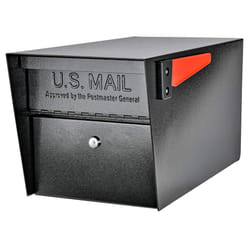 Mail Boss 7506 Mail Manager Curbside Locking Security Mailbox  Black Large
