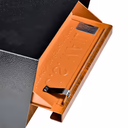 Mail Boss Curbside  Wood Grain 7510 Mail Manager Locking Security Mailbox  Steel  Black