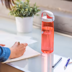 Nalgene Sustain Tritan BPA-Free On The Fly Water Bottle Made with Material Derived from 50% Plastic Waste (Using ISCC Certified Mass Balance)  24 OZ