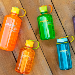 Nalgene Tritan Wide Mouth BPA-Free Water Bottle  Clear  16 oz