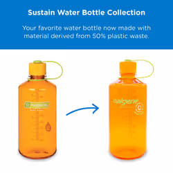 Nalgene Tritan Narrow Mouth BPA-Free Water Bottle  Clear  32 oz