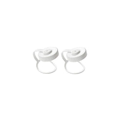 Nalgene 32oz Wide Mouth Water Bottle Cap Replacement White Loop Top Lid 2-Pack
