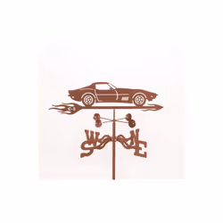 Corvette C3 Car Weathervane with Garden Mount