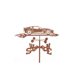Corvette C7 Car Weathervane with Garden Mount