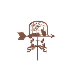 Cats in Window Weathervane with Post Mount