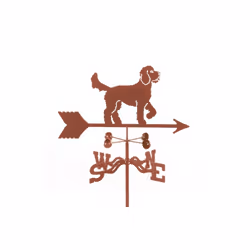 Golden Doodle Dog Weathervane with Deck Mount