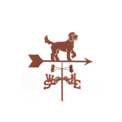 Golden Doodle Dog Weathervane with Four Sided Mount
