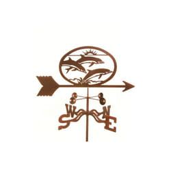 Dolphins Weathervane with Post Mount