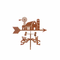 Farm Scene Weathervane with Four Sided Mount