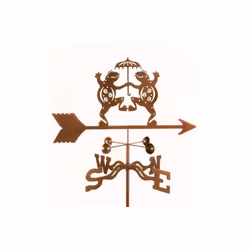 Frogs Dancing Weathervane with Post Mount