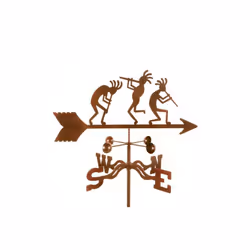 Kokopelli Weathervane with Roof Mount