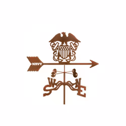 Navy Weathervane with Garden Mount