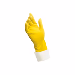 2 Count Small Yellow Caring Hands Latex Gloves