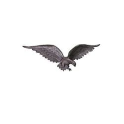 24 In. Swedish Iron Flagpole Wall Eagle