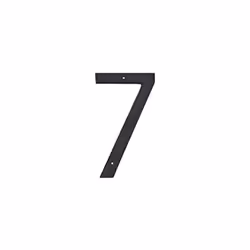10 In. Textured Modern Font Individual House Number 7