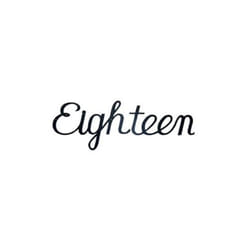 Script Modern House Number Eighteen