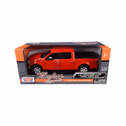 2019 Ford F-150 Lariat Crew Cab Pickup Truck Red 1/24-1/27 Diecast Model Car by Motormax
