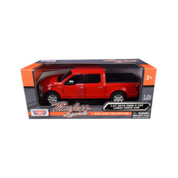 2019 Ford F-150 Lariat Crew Cab Pickup Truck Red 1/24-1/27 Diecast Model Car by Motormax