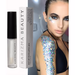 Cosmetic Glitter Glue // The Original Peel Off Formula ? KARIZMA Beauty ? Face Chunky Glitter Glue Adhesive Body Cosmetic Mak ...
