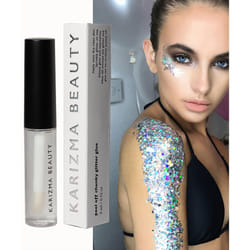 Cosmetic Glitter Glue // The Original Peel Off Formula ? KARIZMA Beauty ? Face Chunky Glitter Glue Adhesive Body Cosmetic Makeup Glitter Primer