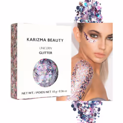 KARIZMA Unicorn Glitter 10g Chunky Face Glitter  Hair Glitter  Eye Glitter and Body Glitter for Women Rave Glitter  Festival  ...