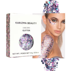 KARIZMA Unicorn Glitter 10g Chunky Face Glitter  Hair Glitter  Eye Glitter and Body Glitter for Women Rave Glitter  Festival A