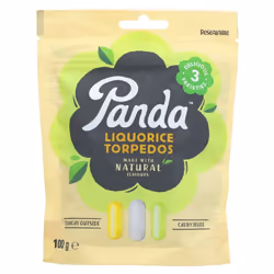Panda Liquorice Torpedos -100g ( pack of 18 )