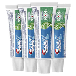 Crest Complete Whitening Scope Minty Toothpaste .85 Oz Travel Size 4 Pack