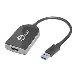Siig JU-H20111-S1 USB graphics adapter Black