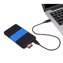 Siig JU-SA0S12-S1 storage drive enclosure HDD/SSD enclosure Black, Blue 2.5"