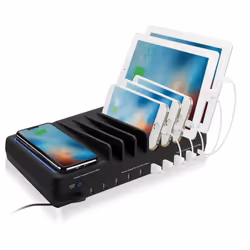 Siig AC-PW1H11-S1 charging station organizer Desktop mounted Black