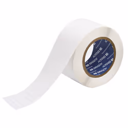 Brady THT-13-473-10, White, Self-adhesive printer label, Die-cut label, Polyester, Thermal transfer, Acrylic