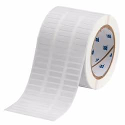 Brady THT-2-437-10, White, Self-adhesive printer label, Die-cut label, Polyvinyl chloride (PVC), Thermal transfer, Acrylic
