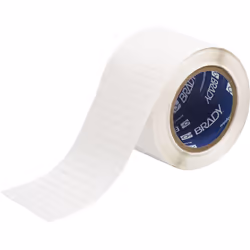 Brady THT-1-351-10, White, Self-adhesive printer label, Die-cut label, Vinyl, Thermal transfer, Acrylic